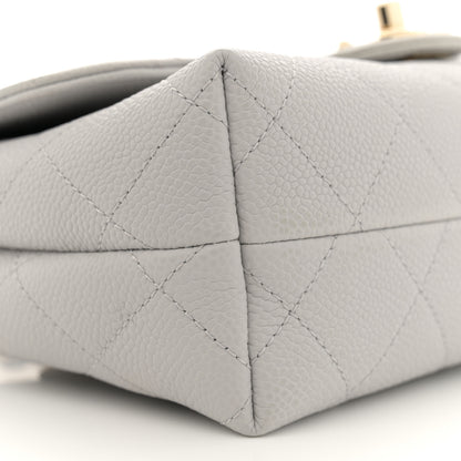 Chanel Caviar Quilted Small City Walk Flap Light Grey 9 of 13