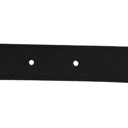 Gucci Calfskin Strawberry Buckle Thin Belt  80 32 Black 5 of 6