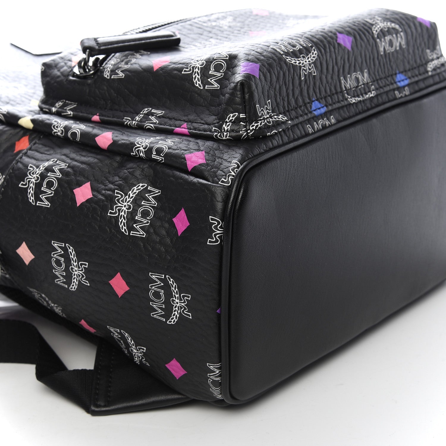 MCM Skyoptic Visetos Small Stark Backpack Spectrum Diamond Black 6 of 8