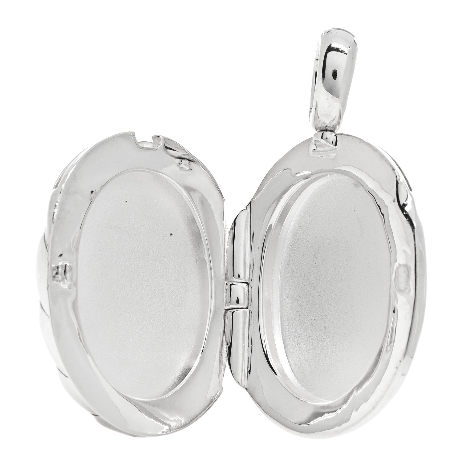 David Yurman Sterling Silver Sculpted Cable Oval Locket Amulet Pendant 3 of 5