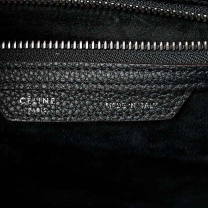 Celine Drummed Calfskin Micro Luggage Black 6 of 11