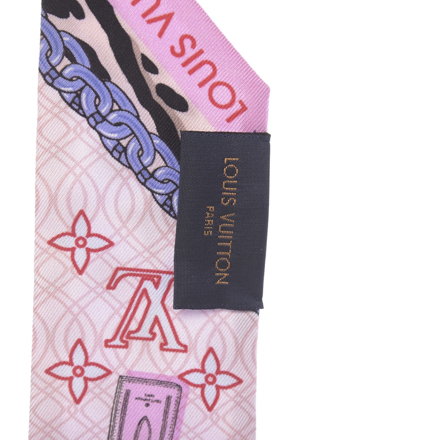 Louis Vuitton Silk Monogram Bubblegram BB Bandeau Blush 2 of 4