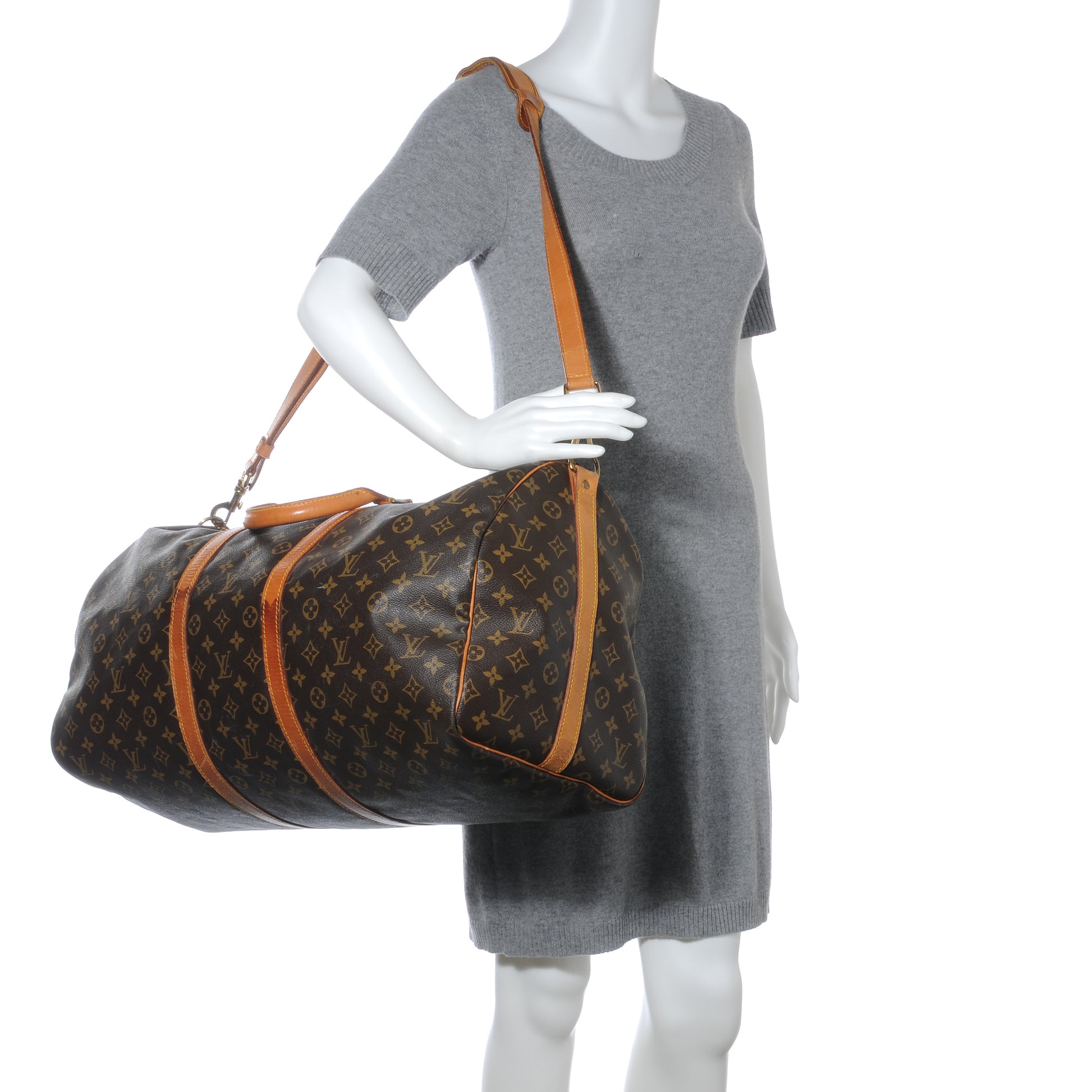 Louis Vuitton Monogram Keepall Bandouliere 55 2 of 9