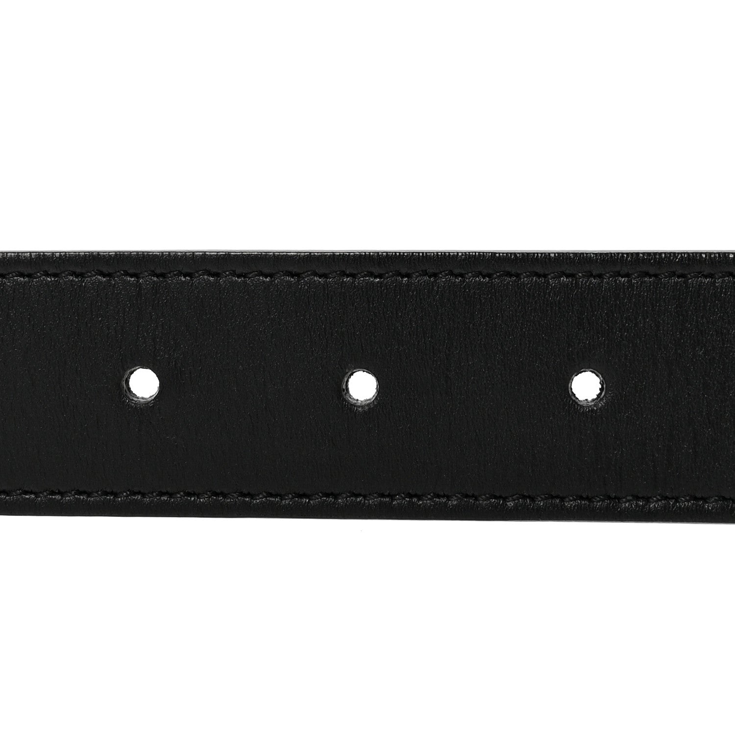 Gucci Calfskin Double G 30mm Belt 80 32 Black 3 of 5