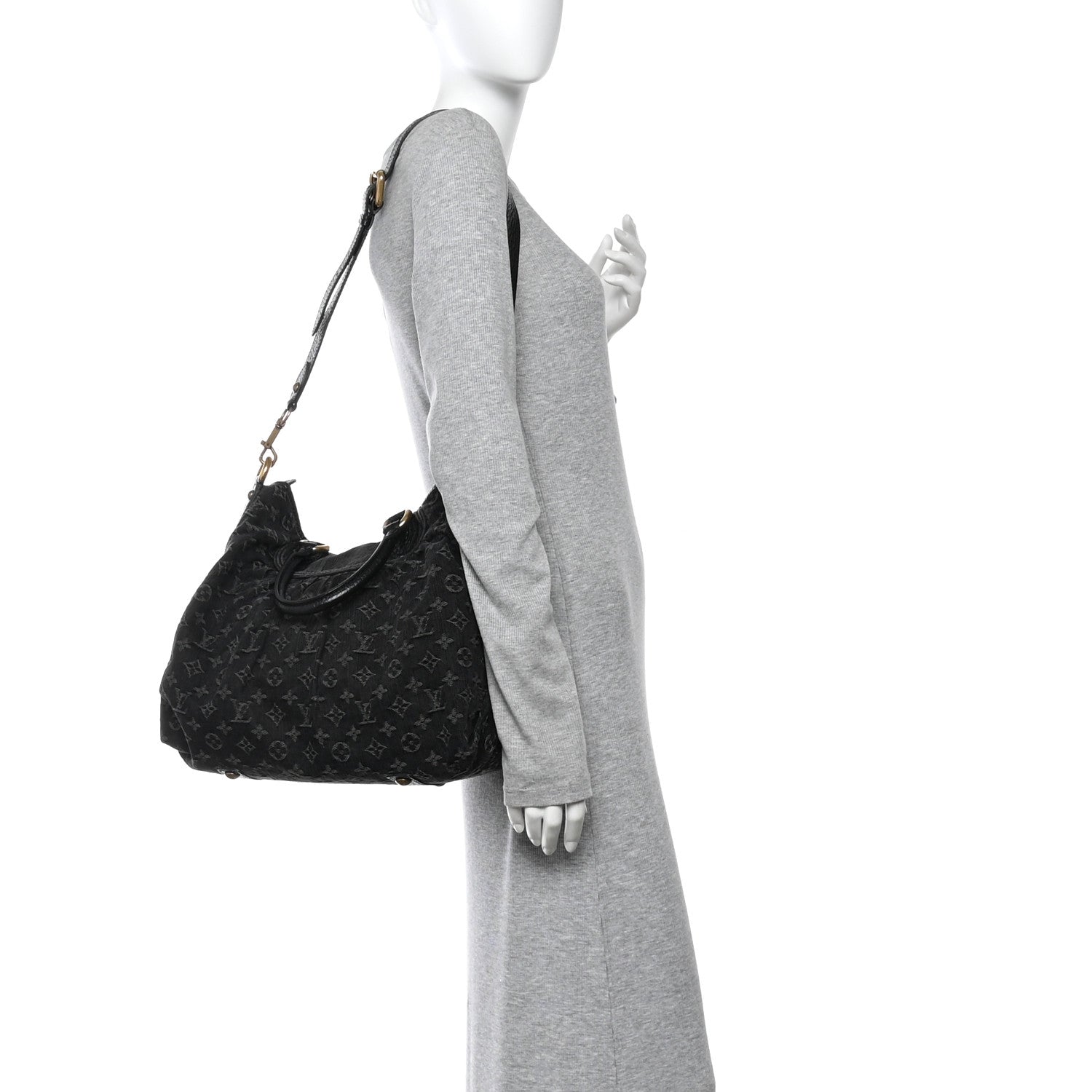 Louis Vuitton Denim Neo Cabby GM Black 3 of 19