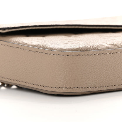 Louis Vuitton Empreinte Pochette Felicie Chain Wallet Tourterelle 12 of 15