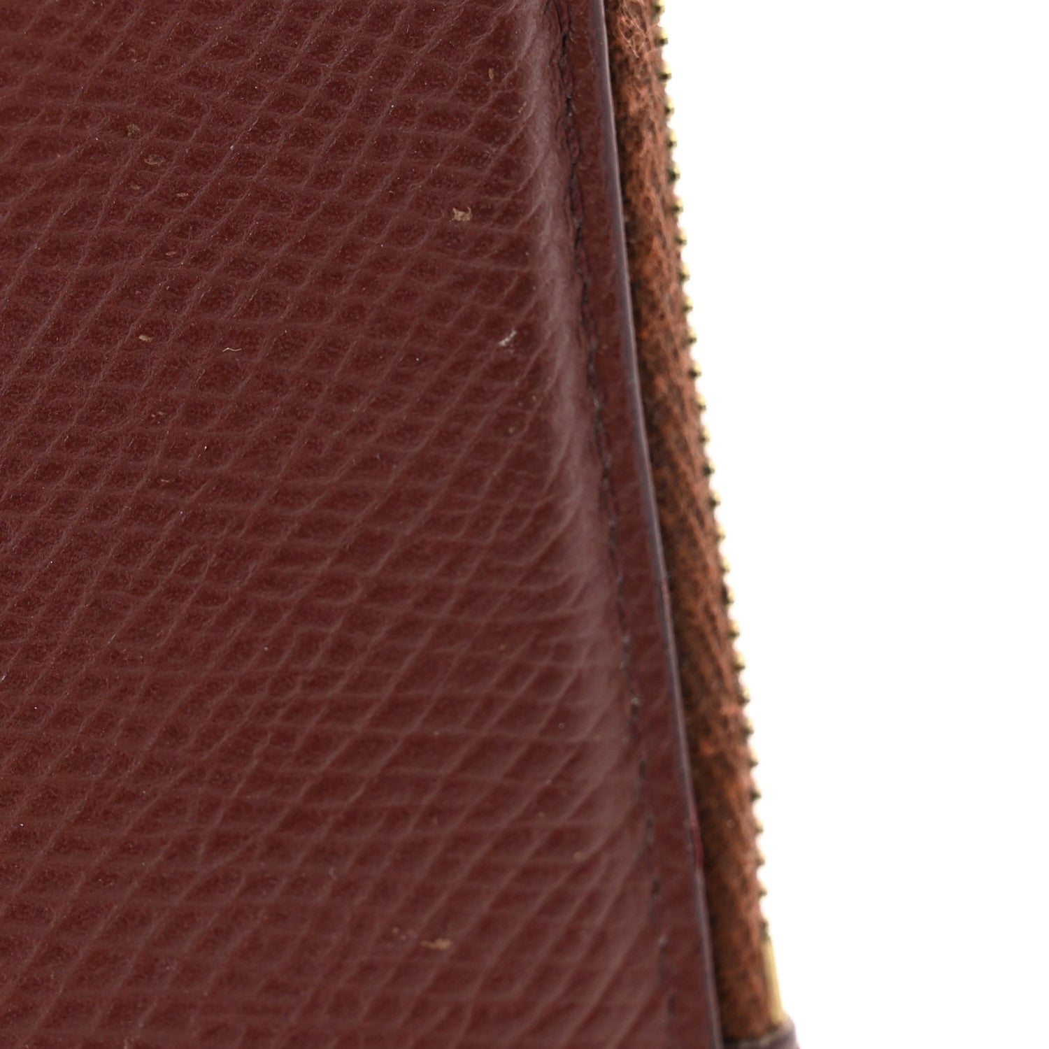 Celine Grained Calfskin Zipped Card Holder Grenat 13 of 15