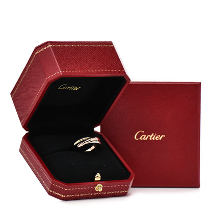 Cartier 18K Pink Yellow White Gold Small Trinity Ring 58 8.25 6 of 6