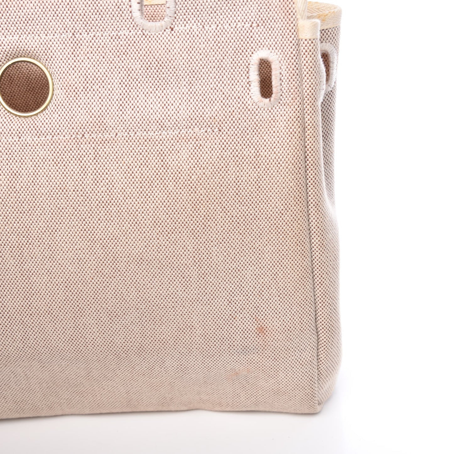 Toile Vache Calfskin Herbag 30 PM Natural