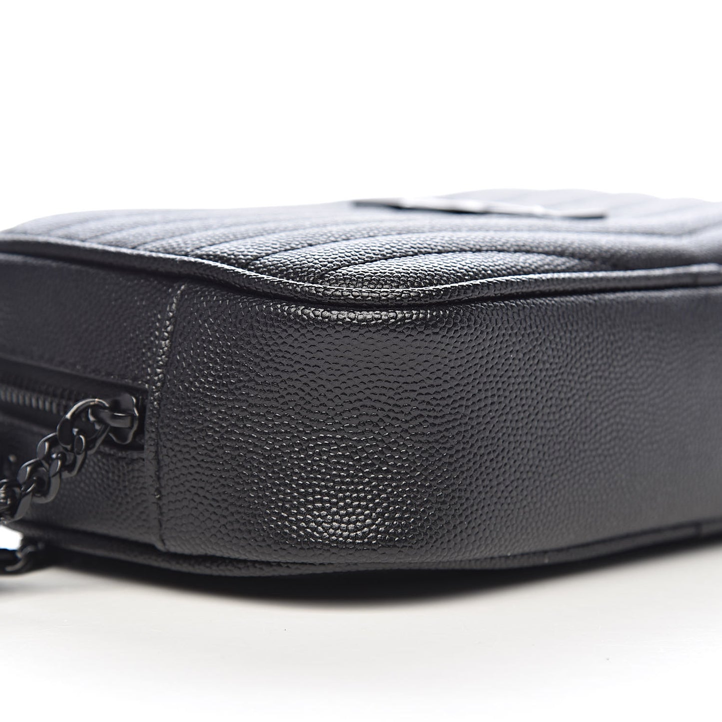 Grain De Poudre Matelasse Monogram Mini Lou Camera Bag Black