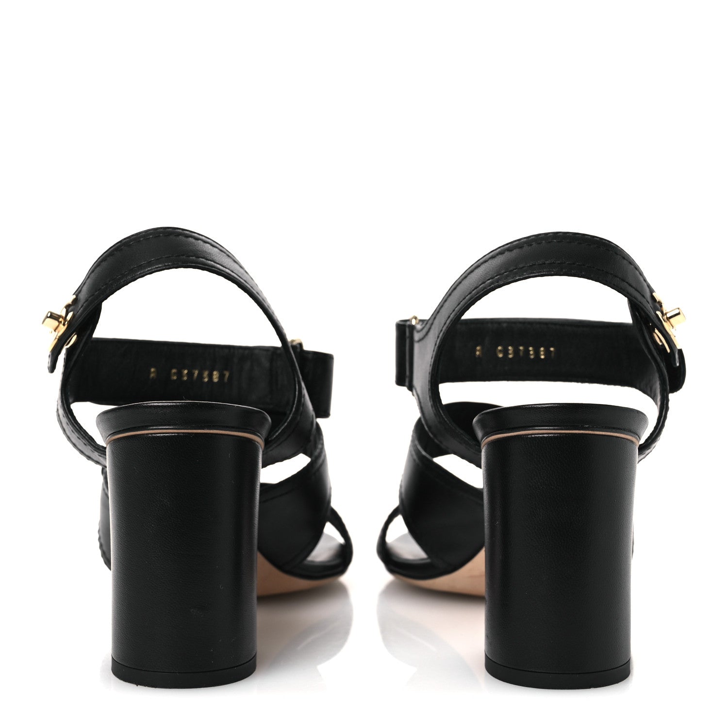 Chanel Lambskin CC Turnlock Sandals 40 Black 6 of 13