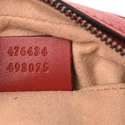Gucci Calfskin Matelasse GG Marmont Belt Bag 85 34 Hibiscus Red 7 of 11