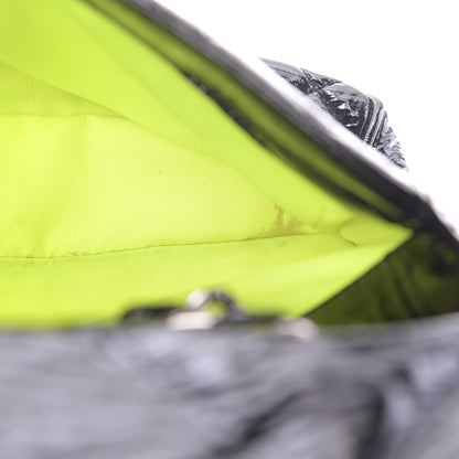 Chanel Patent Quilted Day Glo Flap Bag Black 11 of 13