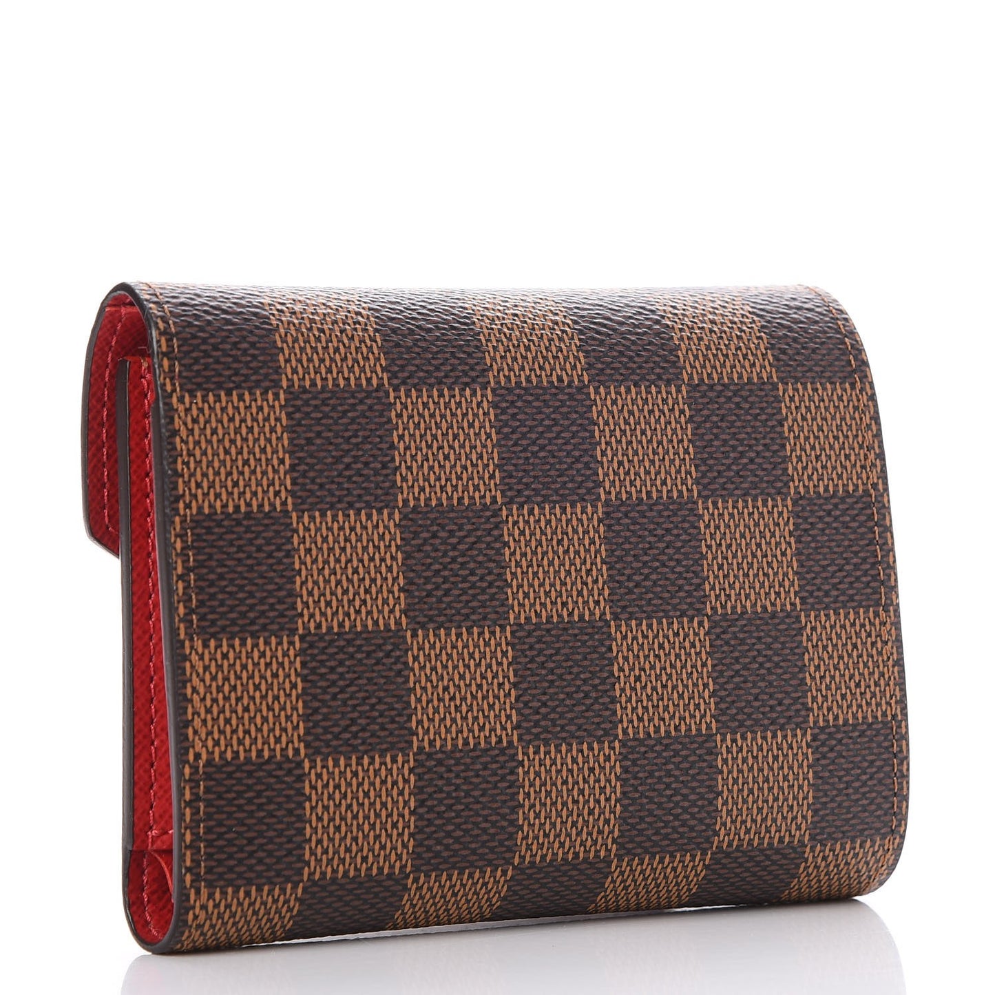Damier Ebene Victorine Wallet Red
