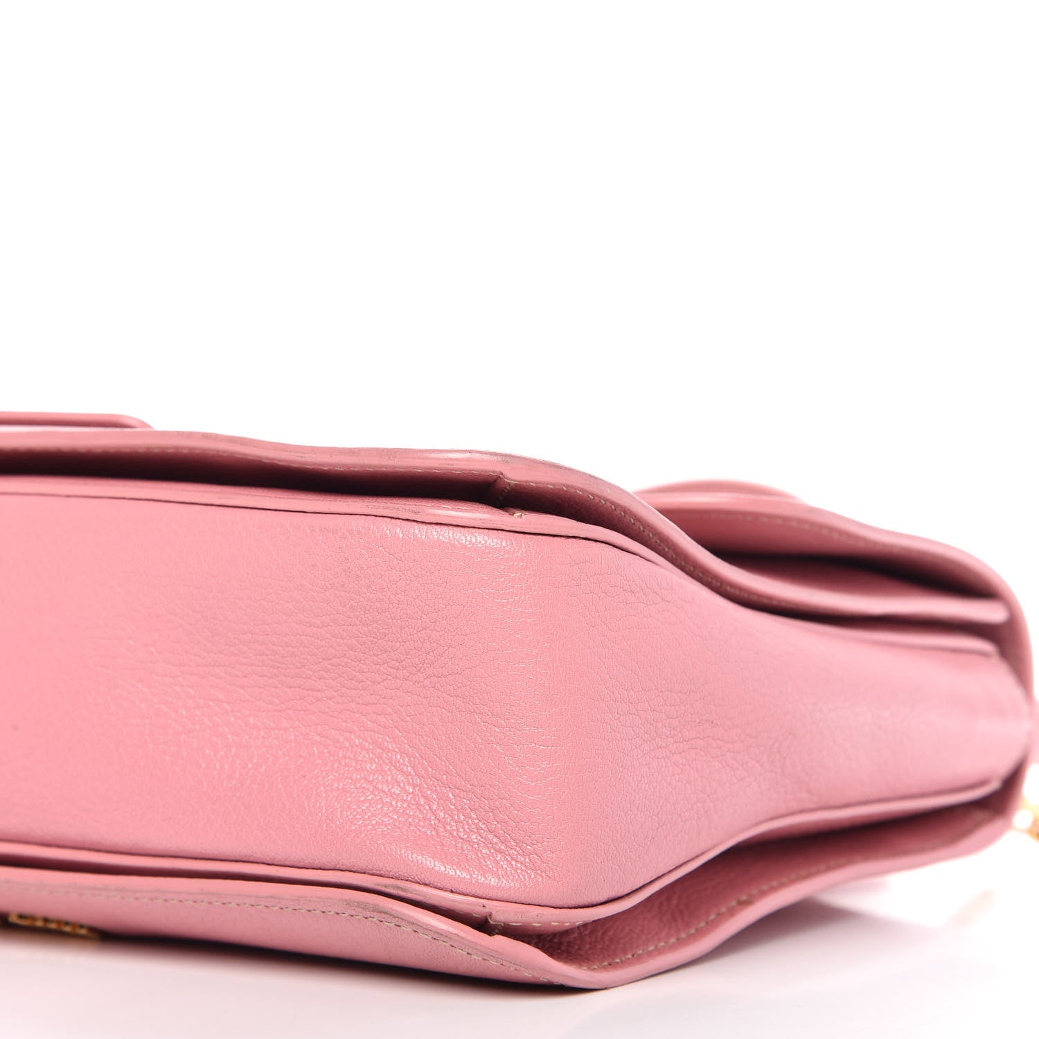 Miu Miu Goatskin Madras Shoulder Bag Rosa 7 of 12