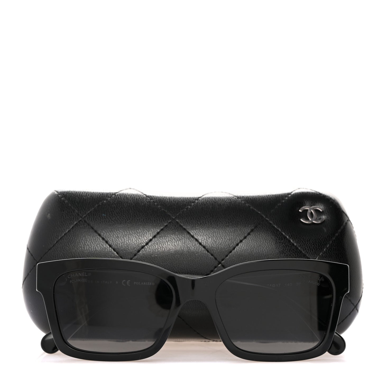 Acetate Polarized Square Sunglasses 5417 Black