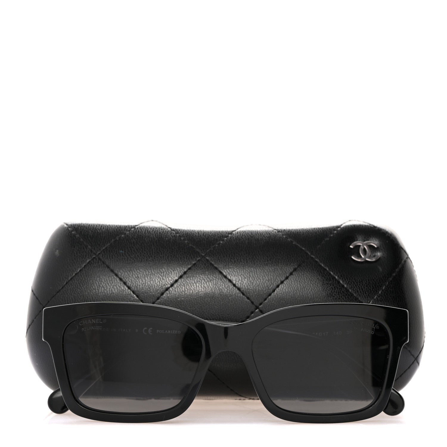 Chanel Acetate Polarized Square Sunglasses 5417 Black 8 of 8