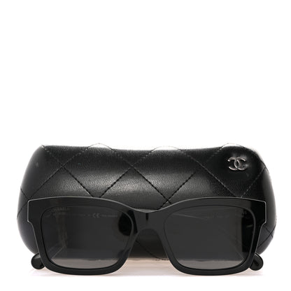 Chanel Acetate Polarized Square Sunglasses 5417 Black 8 of 8
