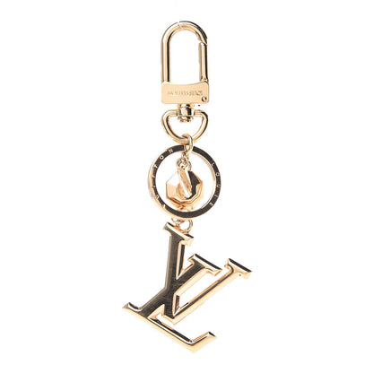 Louis Vuitton LV Facettes Bag Charm Key Holder Gold 1 of 3