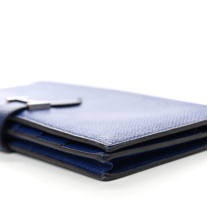 Hermes Epsom Bearn Gusset Wallet Bleu Electrique 11 of 13