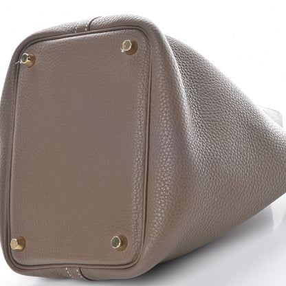 Hermes Taurillon Clemence Picotin Lock 18 PM Etoupe 6 of 10