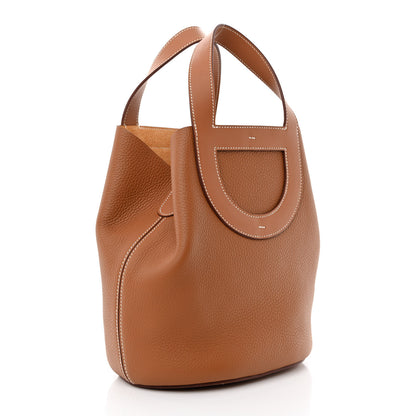 Hermes Taurillon Clemence Swift In-The-Loop 18 Bag Gold 3 of 11