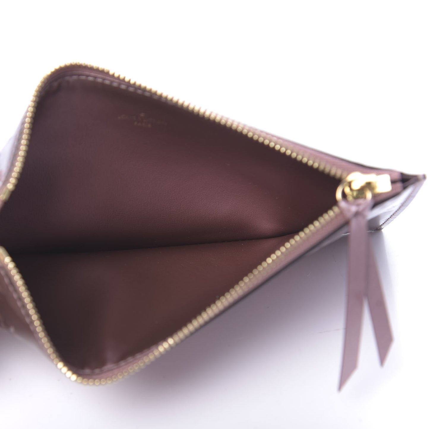 Vernis Felicie Chain Wallet Zippered Insert Rose Cuivre