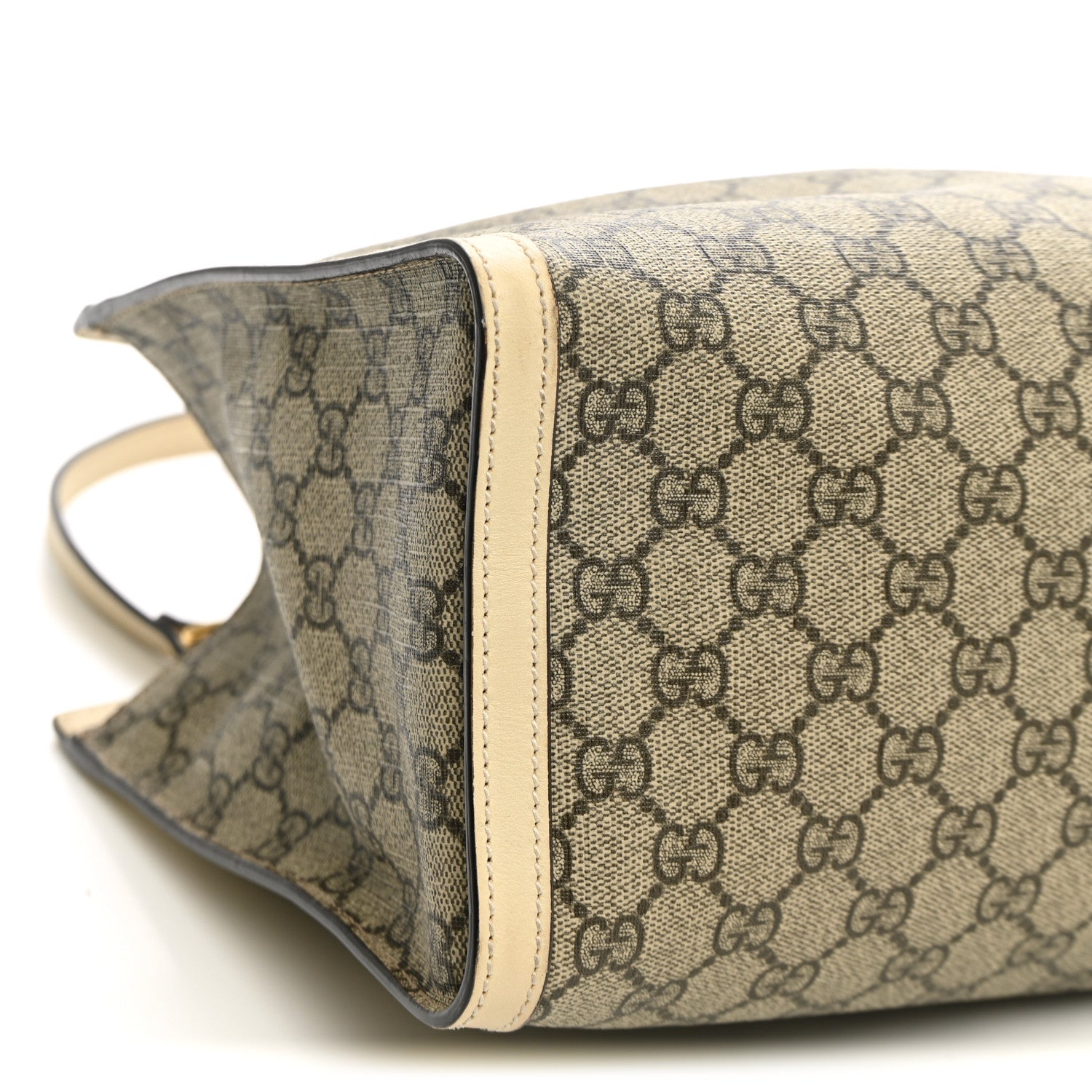 Gucci GG Supreme Monogram Medium Padlock Tote White 10 of 11