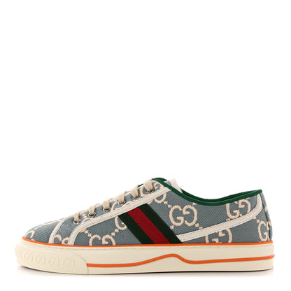 Gucci Cotton GG Monogram Web Womens 1977 Tennis Sneakers 40.5 Philod Ivory Mystic White 1 of 9