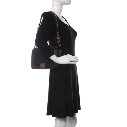 Chanel Caviar Quilted New Medium Boy Flap Black 2 of 13