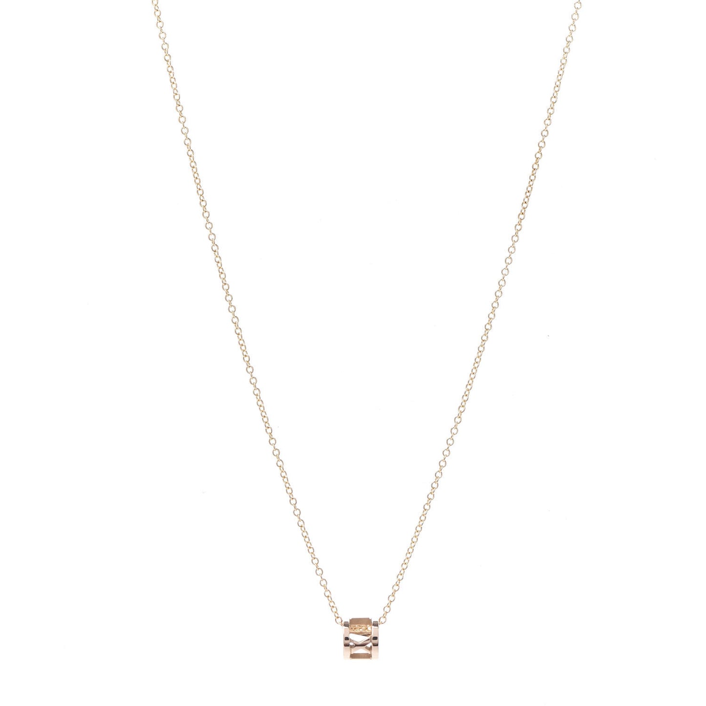 18K Rose Gold Atlas Open Pendant Necklace