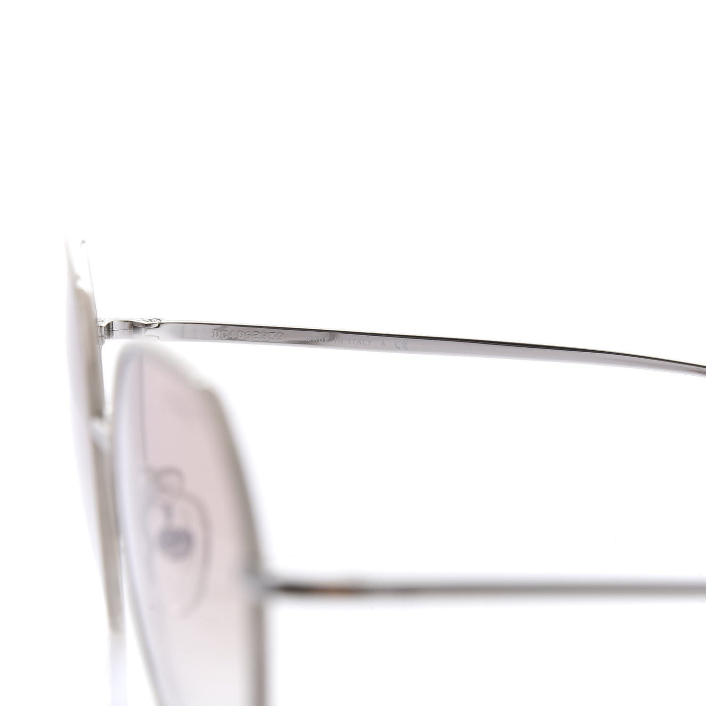 Round Sunglasses 4251-J Silver Brown