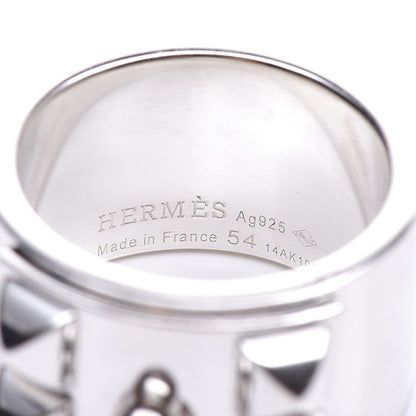 Hermes Sterling Silver Collier De Chien CDC Ring 54 6.75 4 of 4