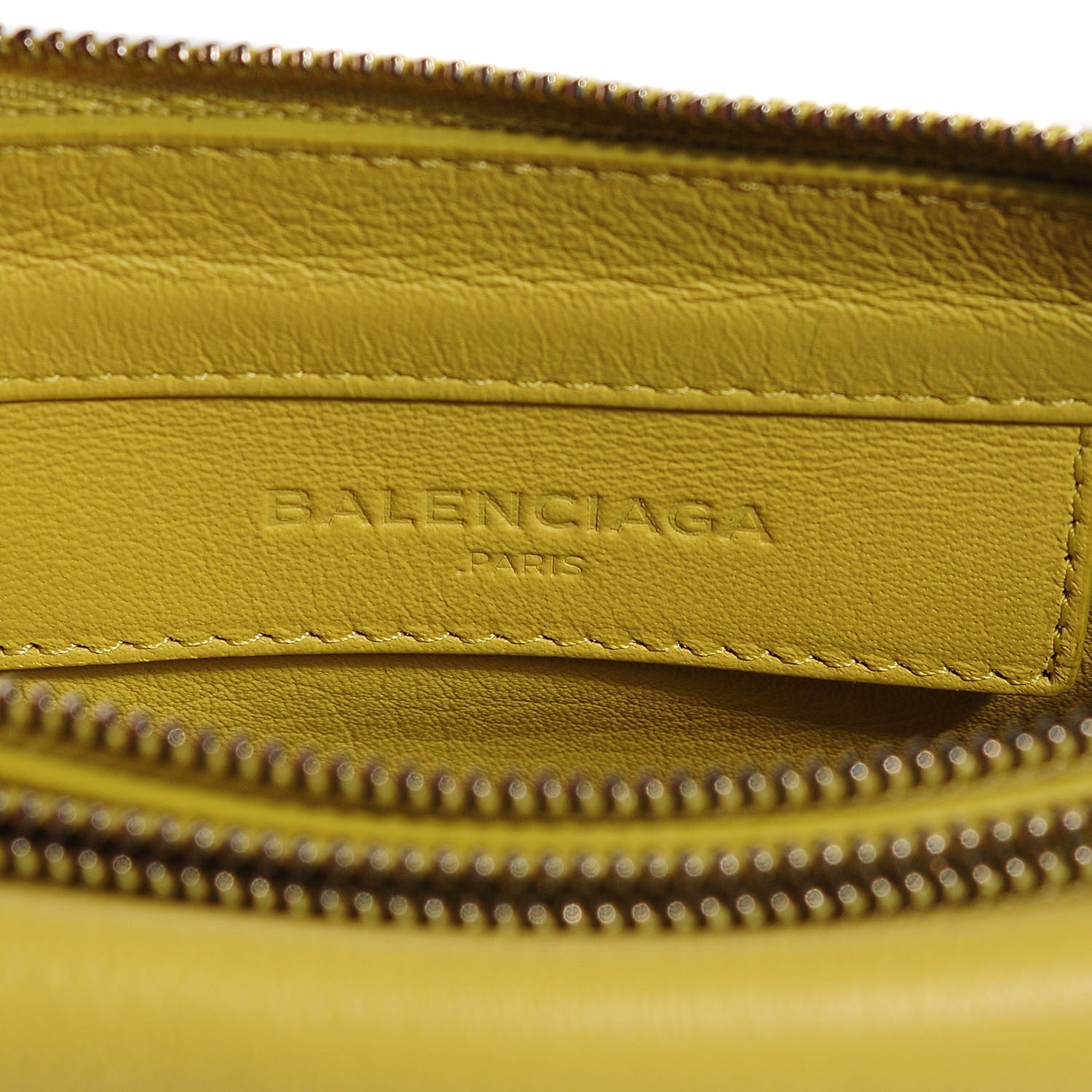 Balenciaga Veau Papier Mini Triple Shoulder Bag Jaune Poussin 6 of 8