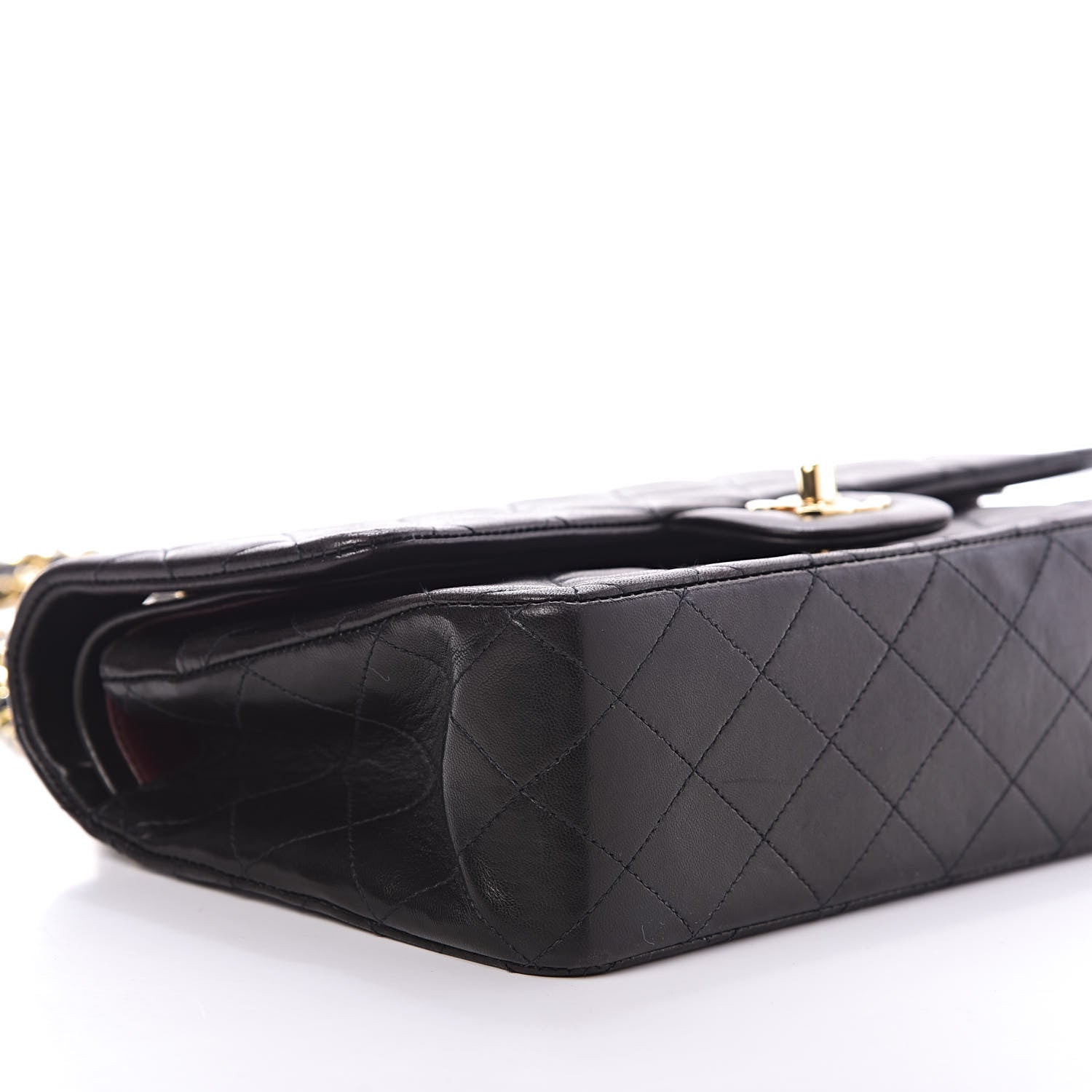 Chanel Lambskin Quilted Medium Double Flap Black 6 of 10