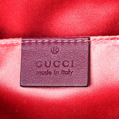 Gucci Velvet Matelasse GG Marmont Dome Backpack Fuchsia Violet Cyclamen 6 of 9