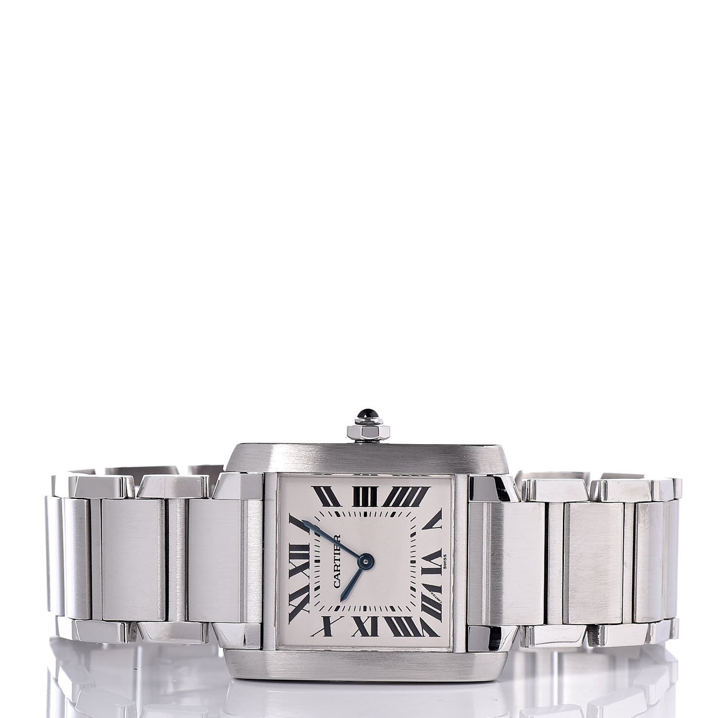 Stainless Steel 25mm Tank Francaise Quartz Watch