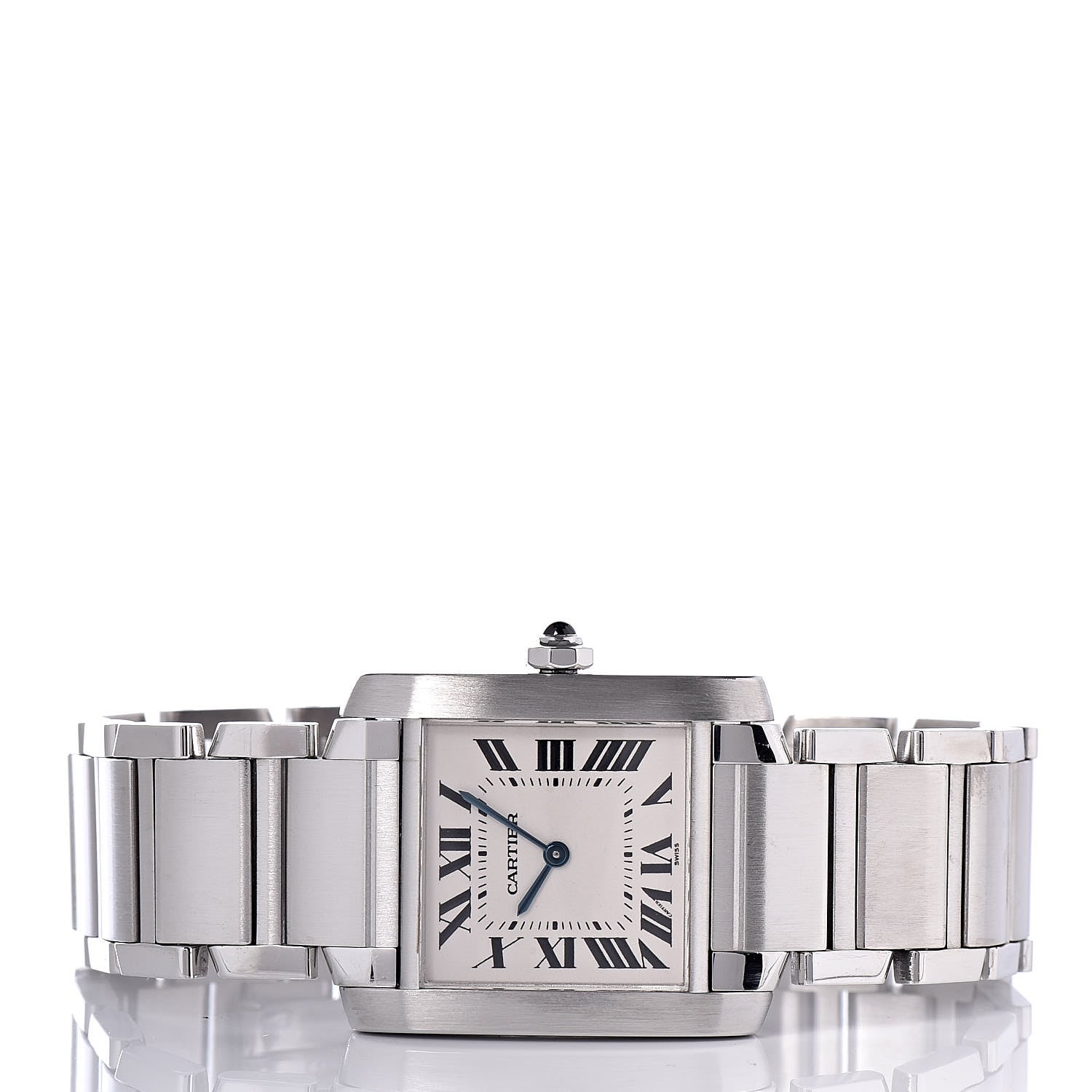 Cartier Stainless Steel 25mm Tank Francaise Quartz Watch 3 of 10