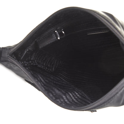 Prada Nylon Saffiano Flat Messenger Bag Black 7 of 8