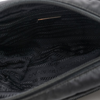 Prada Re-Nylon Saffiano Pouch Wristlet Black 5 of 6