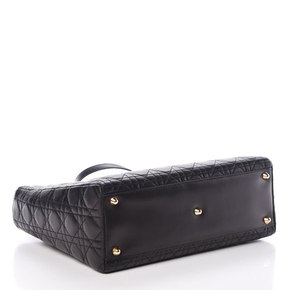 Christian Dior Lambskin Cannage Large Lady Dior Black 4 of 18