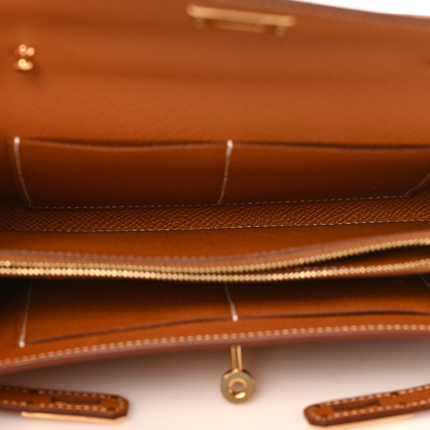 Hermes Epsom Kelly Wallet To Go Gold 4 of 7