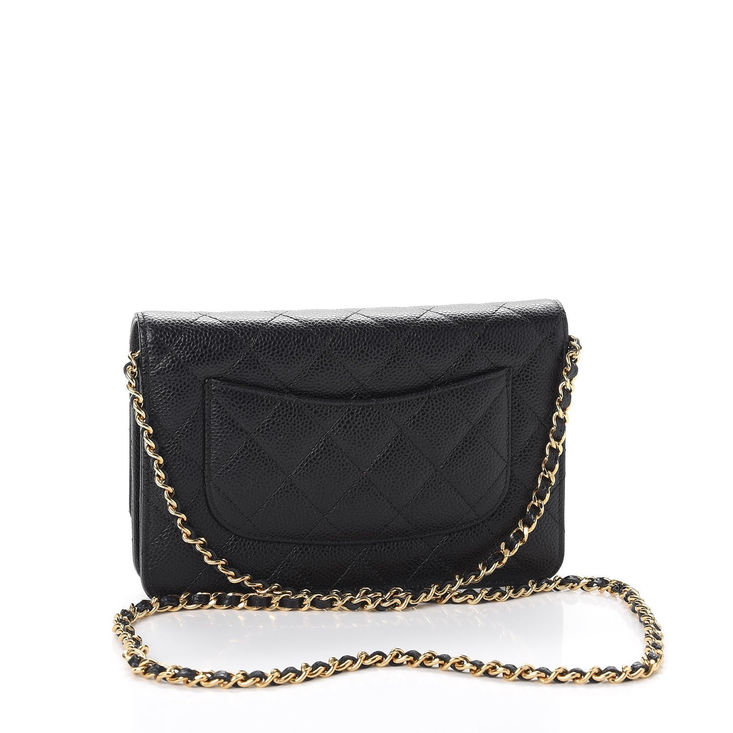 Chanel Caviar Quilted Wallet On Chain WOC Black 3 of 10