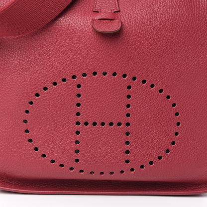 Hermes Taurillon Clemence Evelyne III GM Rubis 11 of 12