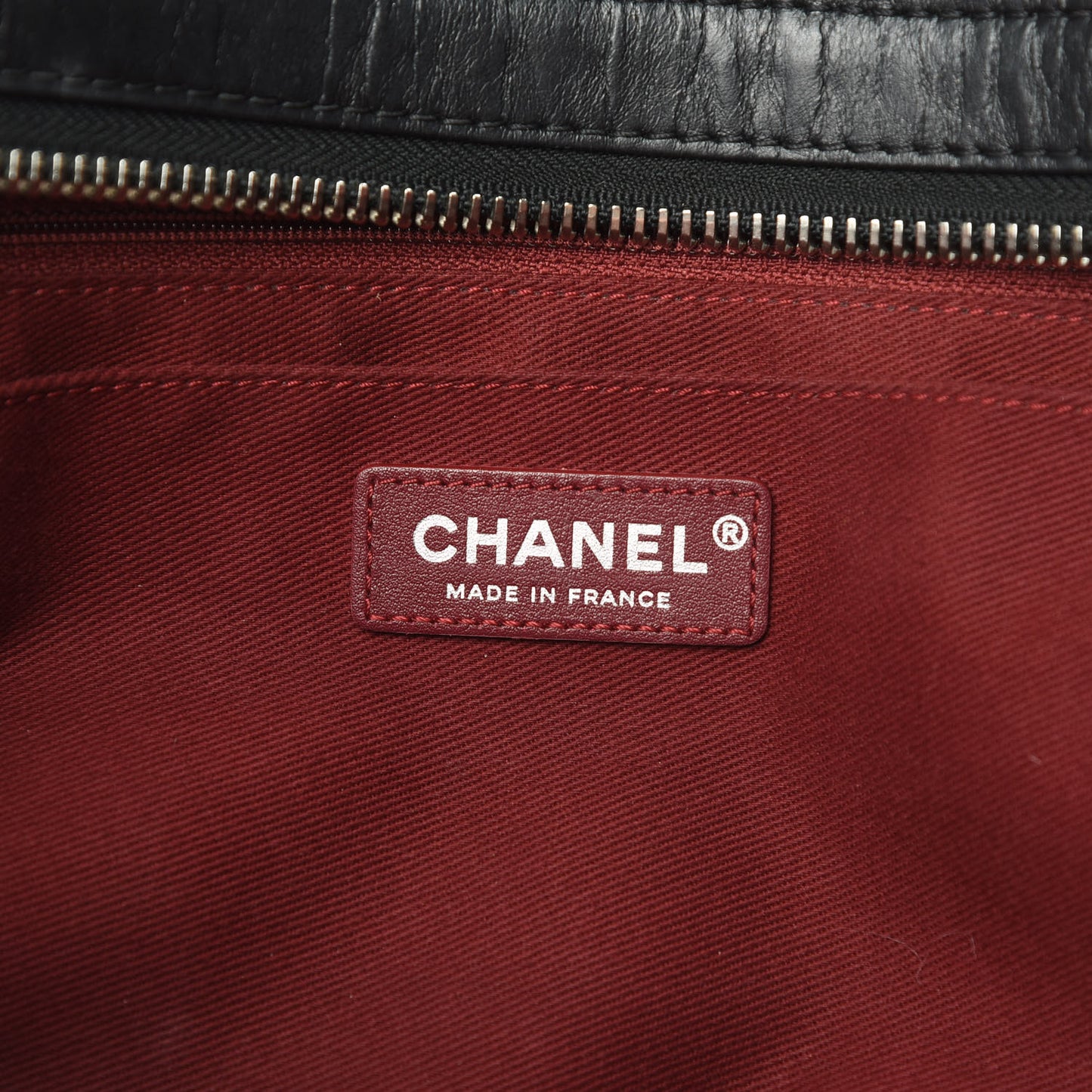 Aged Calfskin Chevron Quilted Duffle Bag Black