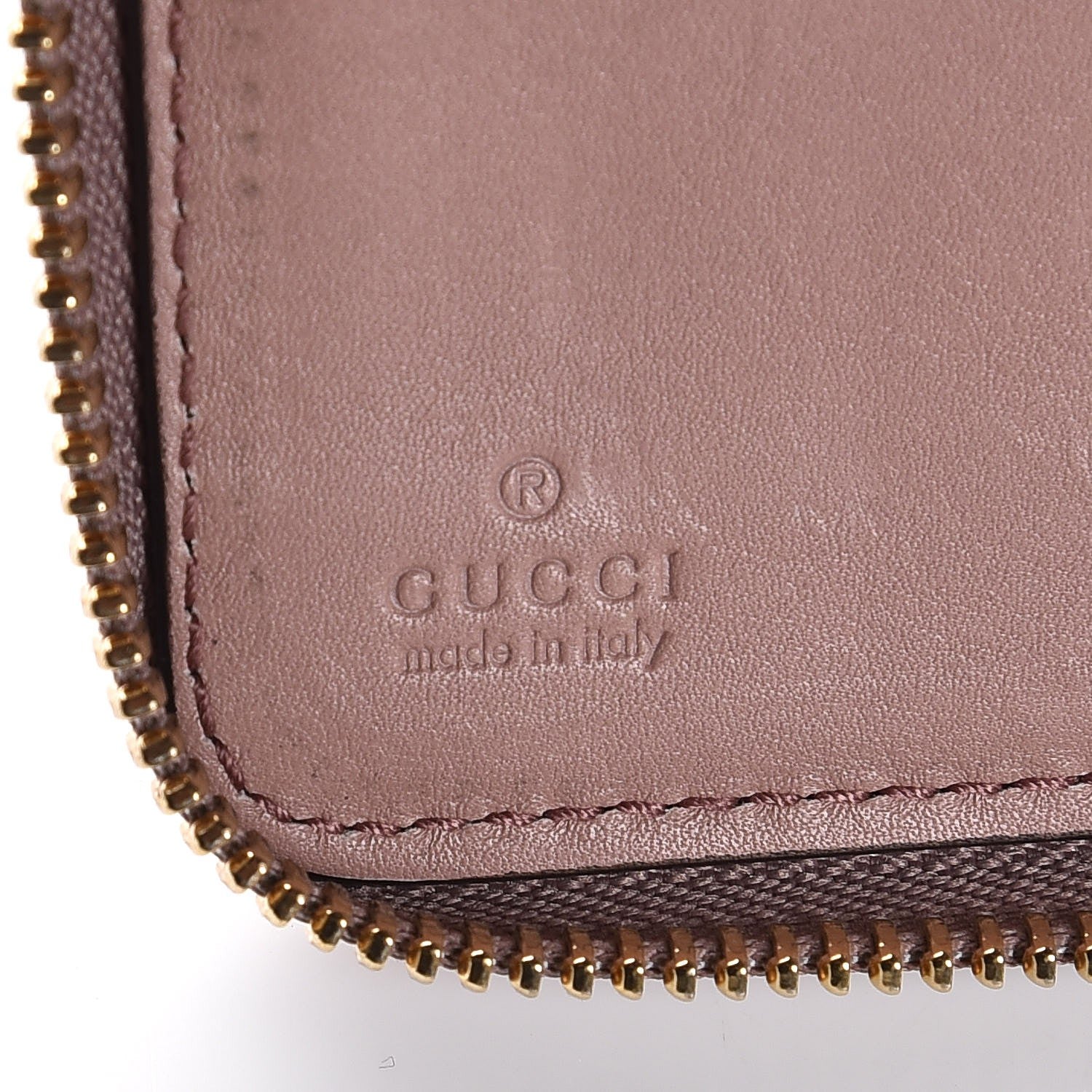 Gucci Patent Soho Zip Around Wallet Dark Cipria 6 of 9