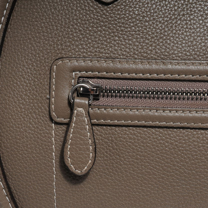 Celine Drummed Calfskin Mini Luggage Bag Souris 10 of 10