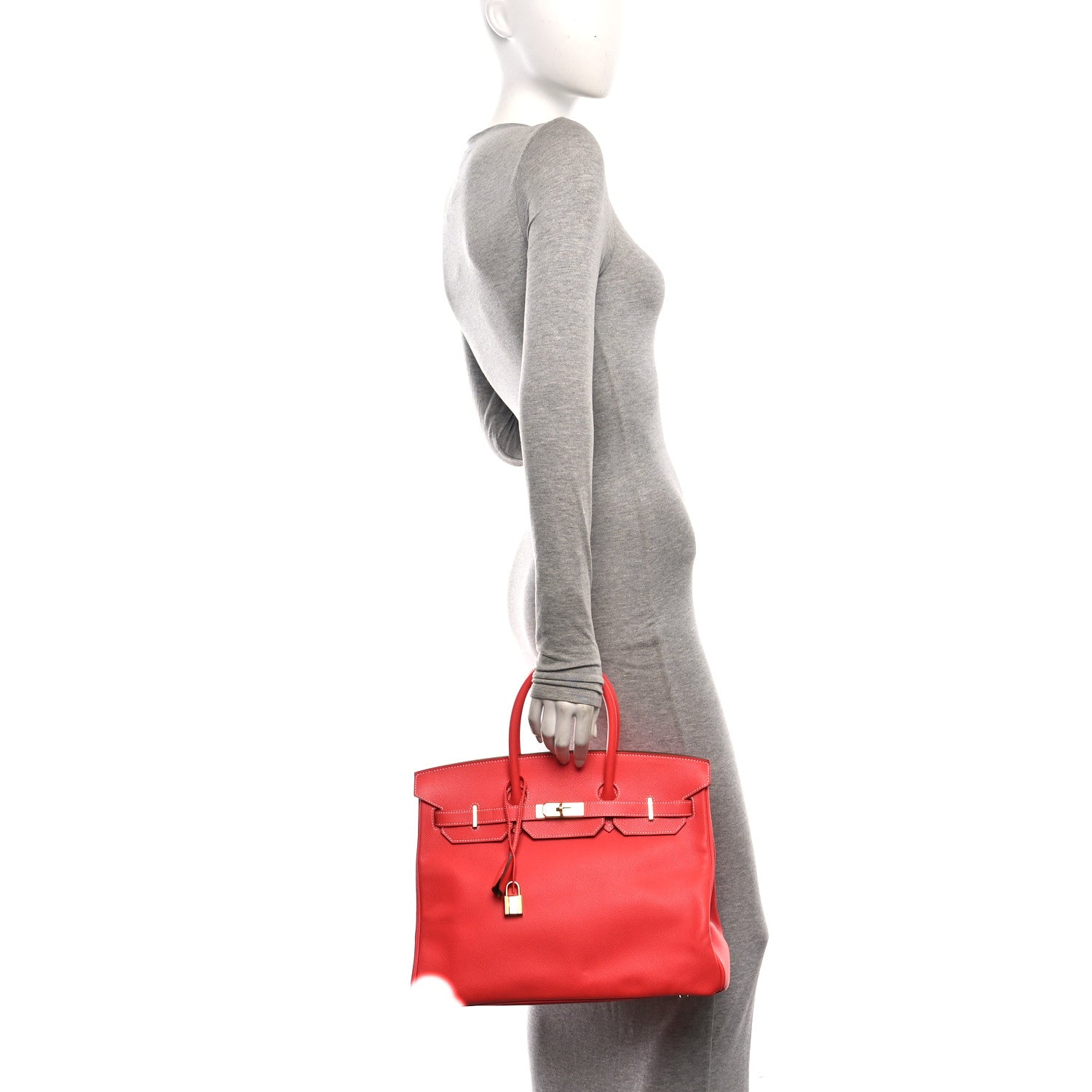Hermes Epsom Candy Birkin 35 Rose Jaipur Gold 2 of 11