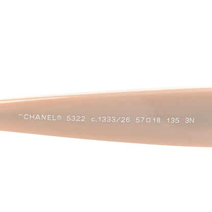 Chanel Acetate CC Sunglasses 5322 Black Beige 5 of 8