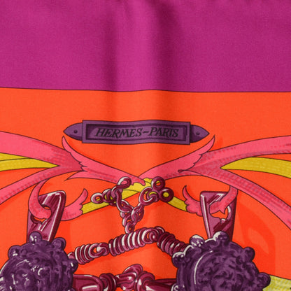 Hermes Silk Le Mors A La Conetable Scarf 90 4 of 6